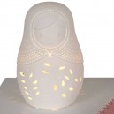 lampe matriochka porcelaine